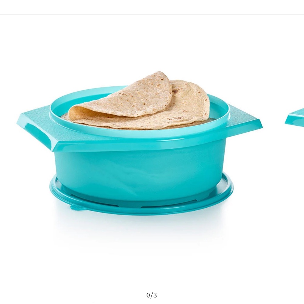 NEW TUPPERWARE LARGE TORTILLA KEEPER (CARIBBEAN SEA) - Picture 2 of 4